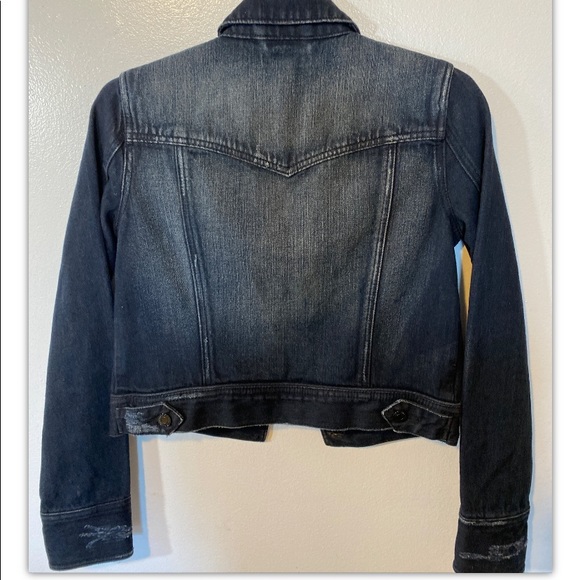 F21 Upcycled Denim Jacket Hidden Pocket Like New! - Picture 7 of 8